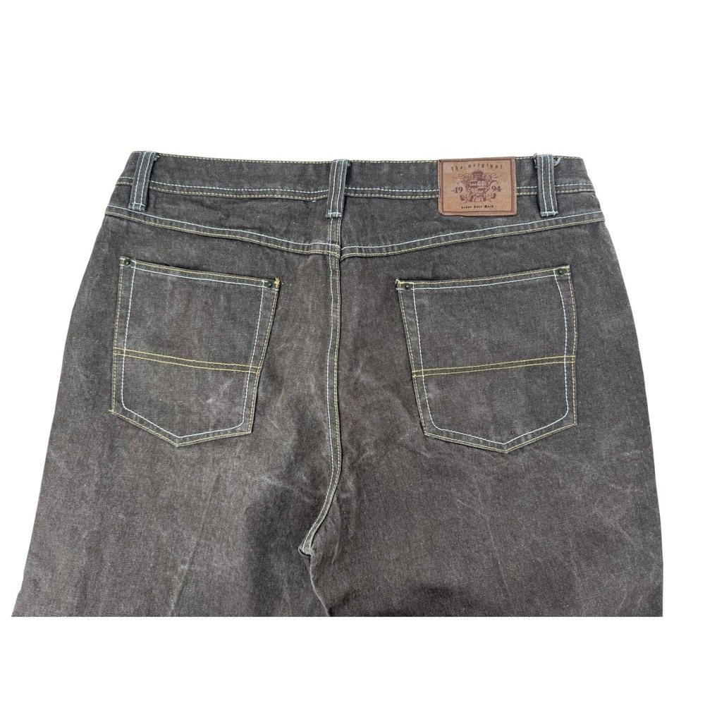 PJ MARK Brown Jeans‎ 42x32 Straight Leg Denim Men Wide leg